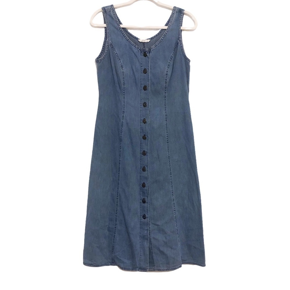 Marks & Spencer Denim Button Down Midi Dress UK12/US8